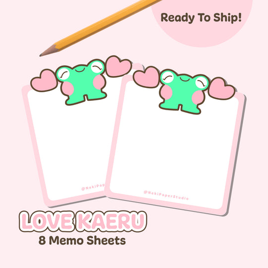 Love Kearu Froggy Memo Sheets