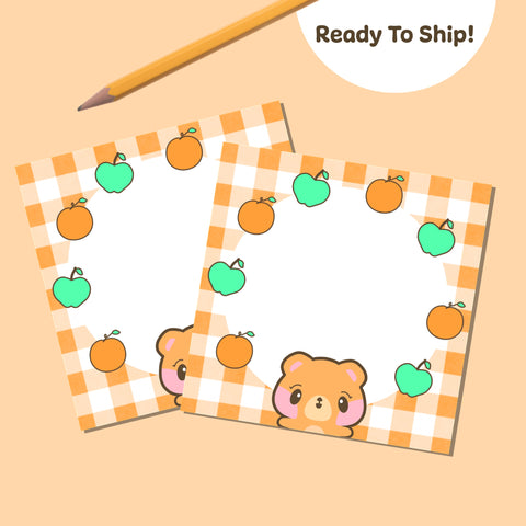 Neki Bear & Fruits Memo Sheets