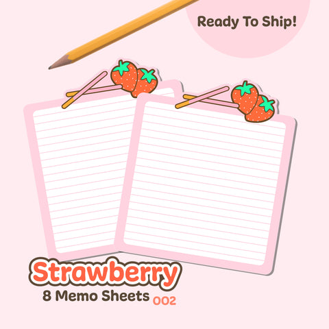 Neki Strawberry Memo Sheets 002