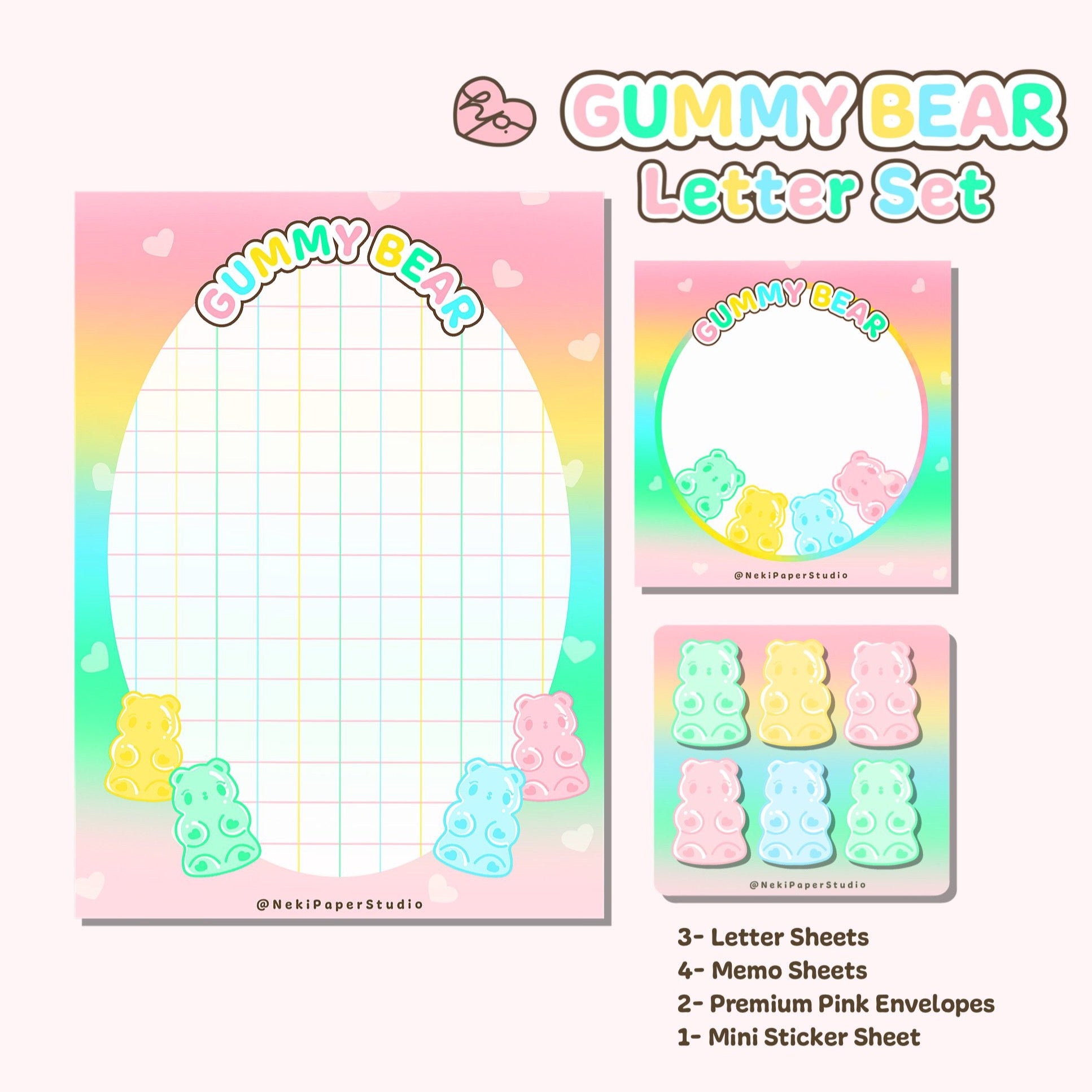 Neki Gummy Bear Letter Set