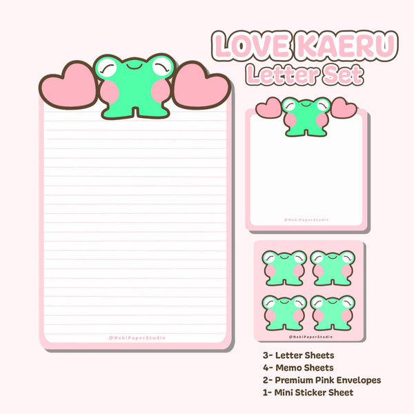 Love Kearu Froggy Letter Set